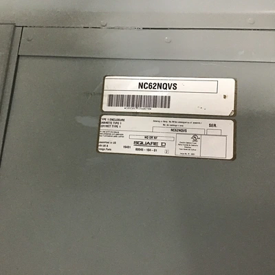 Square D QON42MS400 Panelboard 400A 240VAC Max 3Wire