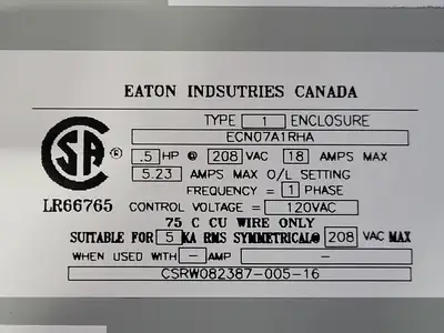NEW EATON ECN07A1RHA
