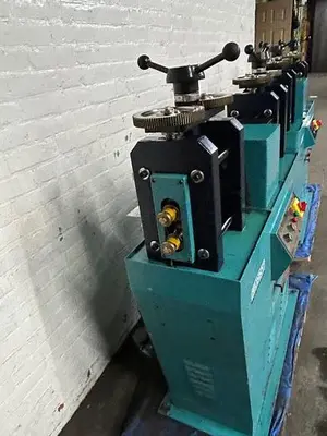 Cavallin Type 6″ x 4″ Double Sided Power Rolling Mill with Side Rollers for Gold, Silver, Plate