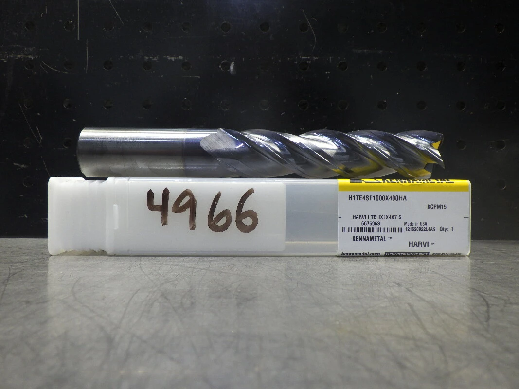 Kennametal Carbide 1" 4 Flute Endmill 1" Shank H1TE4SE1000X400HA KCPM15 (LOC1066A)