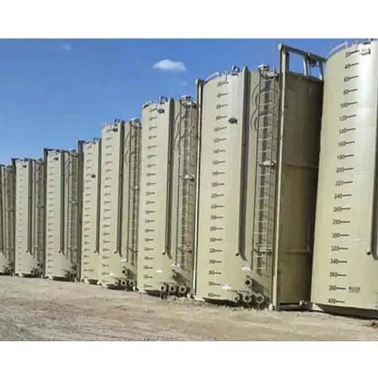 Used MULTIPLE 400BBL VERTICAL SKIDDED TANK Vertical Single Wall Tanks US | Bx Tank Supply #1095323