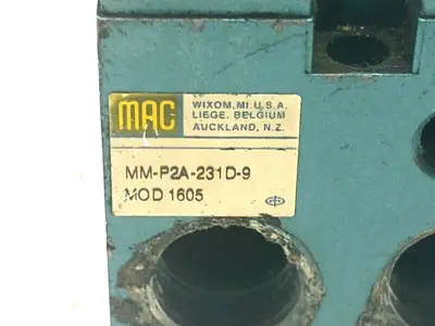 MM-P2A-231D-9 | MAC Valves  Mod 1605 Valve Manifold Base 1/2" NPTF - Used