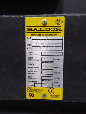 Baldor BSM90N-275BA Brushless Servo Motor 2.59 kW 400RPM 300V QFr Used