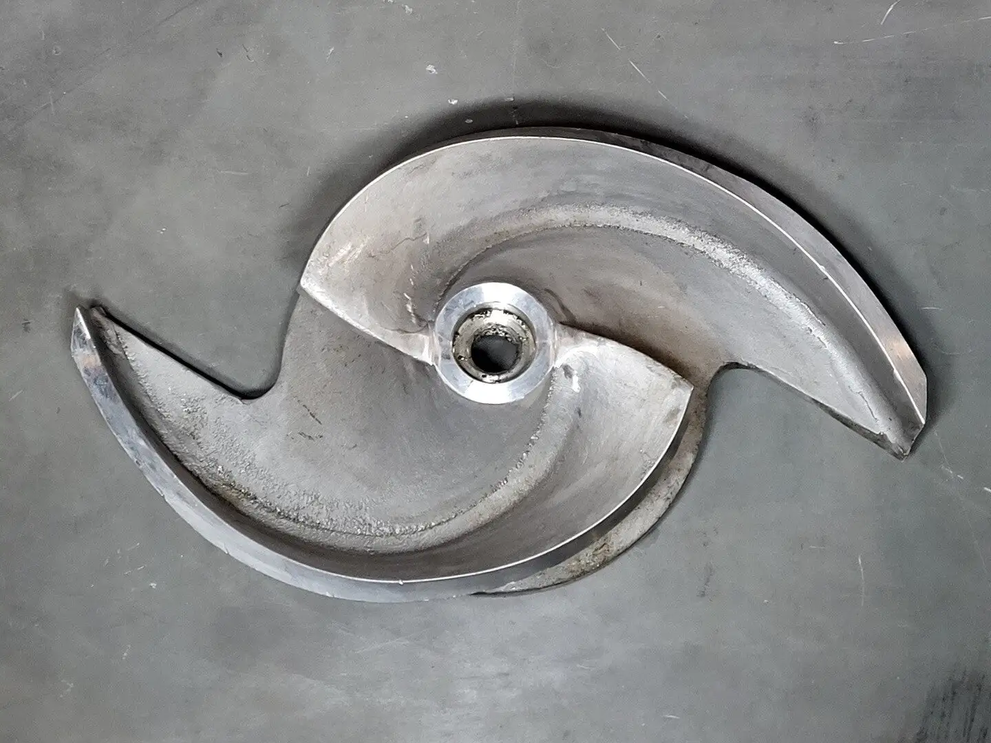 Pump Impeller, 6x8-18, 2 Vane, 316SS, 53106-1