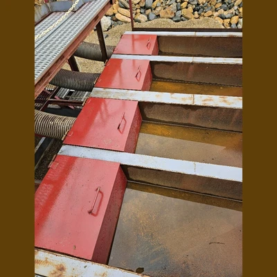 24in Wide x 22ft Long 4-Way Distribution Sluice