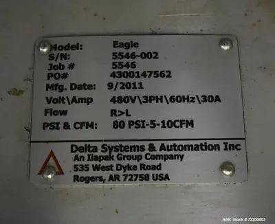 Used DELTA EAGLE Flow Wrappers Illinois US | Aaron Equipment #86886