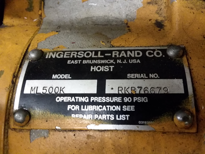 USED INGERSOLL-RAND ML500K