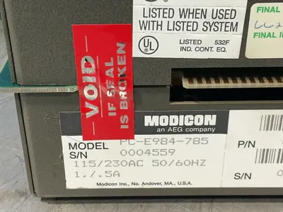 Used MODICON PCE984785 PLC Power Supplies Ohio US | HGR 24 #1406321