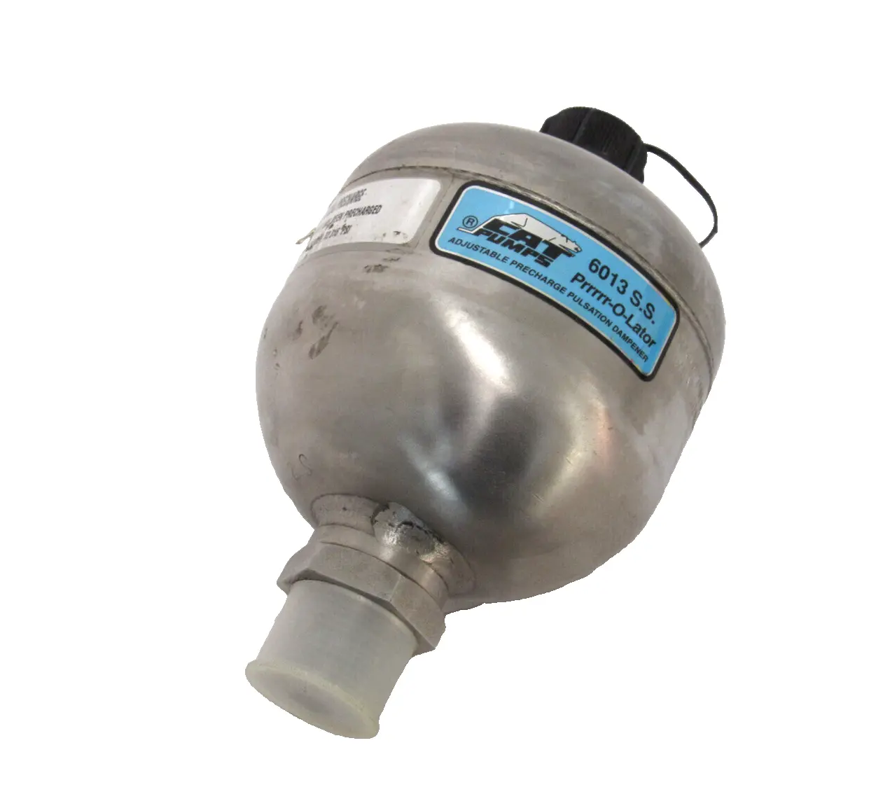 NEW CAT PUMPS 6013 S.S. PULSATION DAMPENER PRRRRR-O-LATOR 45 CU IN 6013SS