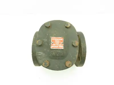 Stockham 2-1/2" Steel Flanged Swing Check Valve 125S 200 WOG