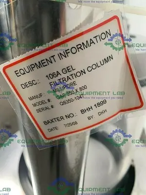 USED 2008 MILLIPORE QUIKSCALE 350 X 800 GL105002 CHROMATOGRAPHY COLUMN W/ BUBBLE TRAP 74 L