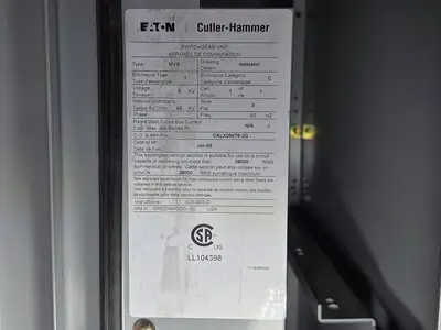 Used 2006 EATON CUTLER-HAMMER MVS2 Switchgears British Columbia CA | Lenmark #1426974