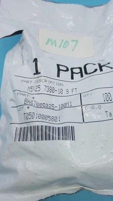 LOT OF 100 BLACK M5 X 25mm Socket Button Screws (ISO 7380) - Zi