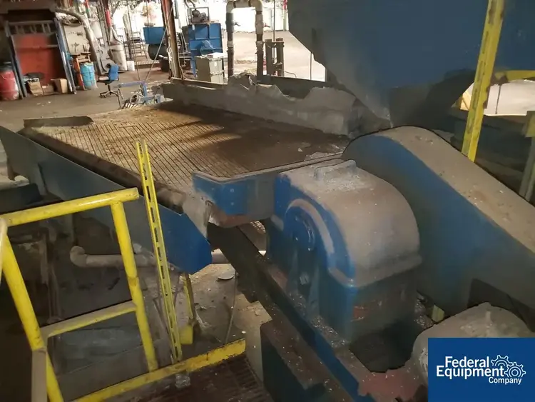 Used Wiley 50" W x 96" L Wiley Diagonal Deck Concentrating Table Vertical Air Classifying Mills Ohio US | Federal Equipment Company #130617
