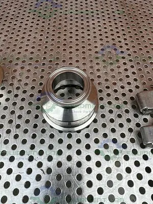 USED PICK HEATERS STAINLESS STEEL CHECK VALVE W/ 1.5" SANITARY FITTING