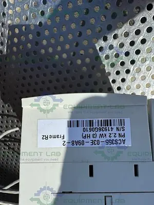 USED ABB ACS355-03E-09A8-2 FREQUENCY CONVERTER 3 HP, 200-240V, 2.2 KW
