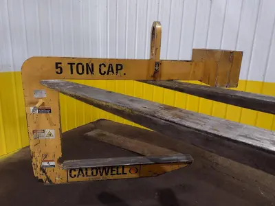 10,000 LB X 48" CALDWELL MODEL #82-5-48 C HOOK COIL LIFTER: STOCK #18875