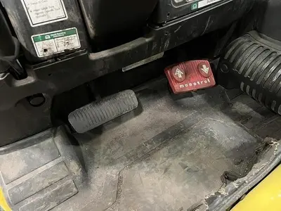 2019 12,000 POUND HYSTER MODEL S120FTPRS ENCLOSED CABIN ROLL CLAMP FORKLIFT