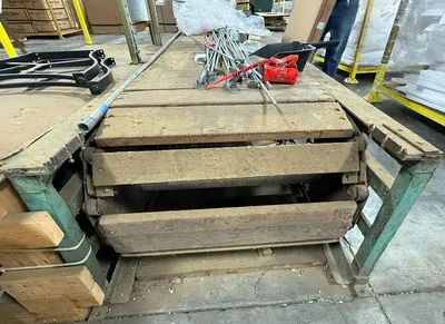 30" WIDE X 75' LONG LONG SLAT-BED CONVEYOR