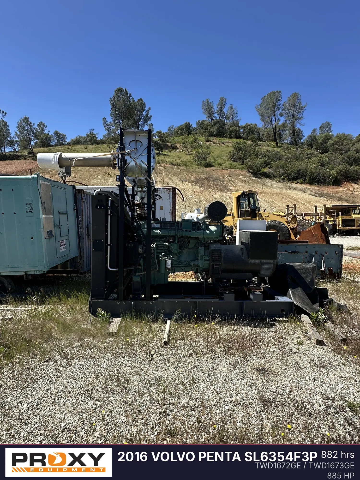 Used 2016 VOLVO PENTA SL6354F3P Generators California US | Proxy Equipment #1426000