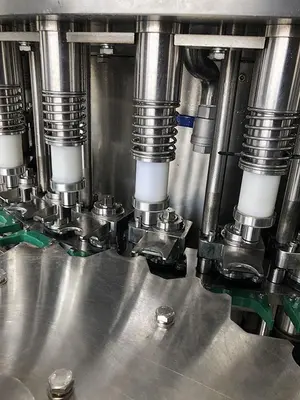 USED 2017 ZHANG J IAGANG, BEIJING CHINA TRI-BLOCK 40 VALVE BOTTLE RINSER, FILLER, CAPPER