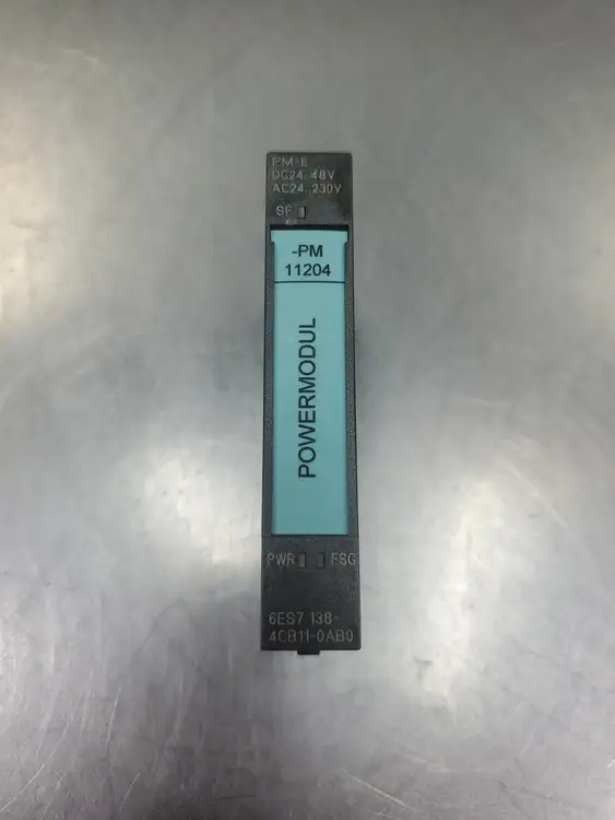 Used Siemens 6ES7138-4CB11-0AB0 SIMATIC S7 Power Module PLC Power Supplies South Carolina US | Palmetto Automation #1159592