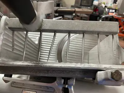 Used Hobart Used Hobart Automatic Meat Cheese Deli Slicer Model 1712R 120V Slicers / Dicers / Cutters Illinois US | Falcon Restaurant Supply #1376091