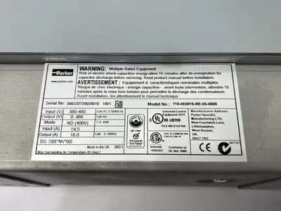 Used Parker Power Module AC Drive w/ Control Module AC30 Series Variable Speed Drives Michigan US | Maverick Industrial Sales #1518208