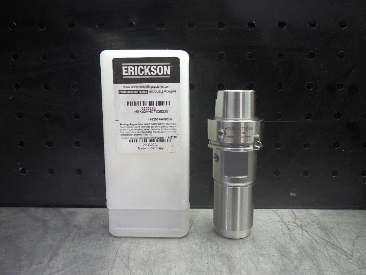 Erickson HSK40A 3/8" Hydraulic Tool Holder 3.35" Pro HSK40AHCT038335 (LOC3528A)
