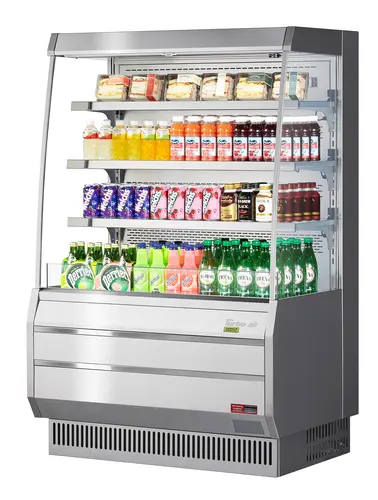Turbo Air TOM-40MS-N 39 1/8" Vertical Open Air Cooler w/ (4) Levels, 115v