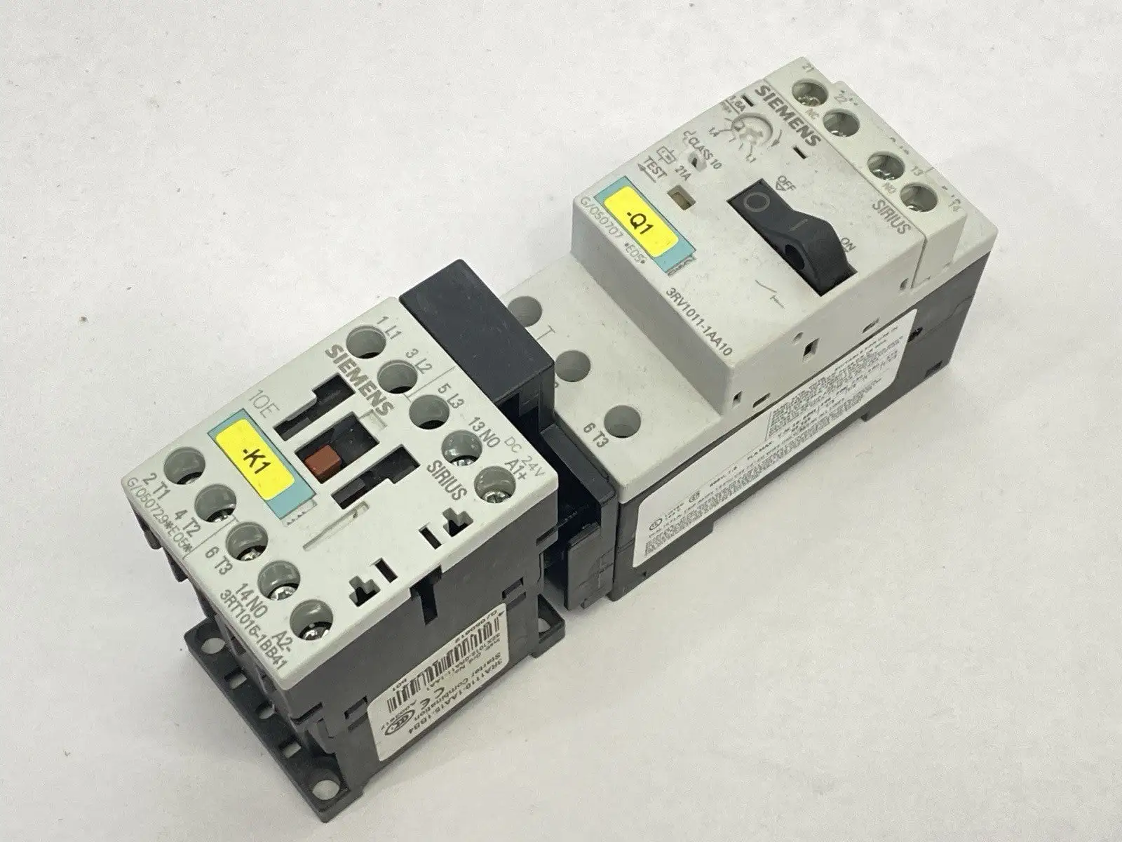 Used Siemens Contactor Starter Combination 1.1-1.6A 400VAC 24VDC Starters Michigan US | Maverick Industrial Sales #1401909