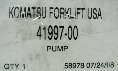 NEW PRINCE SP-C2 HYDRAULIC PUMP 41997-00 SPC2