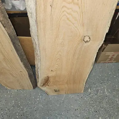 Live Edge Oak 2" Thick, 12-15" Wide, 42" Long