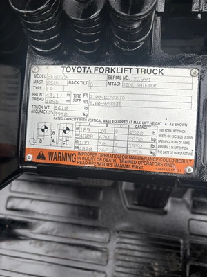 USED 2016 TOYOTA 8FGU25