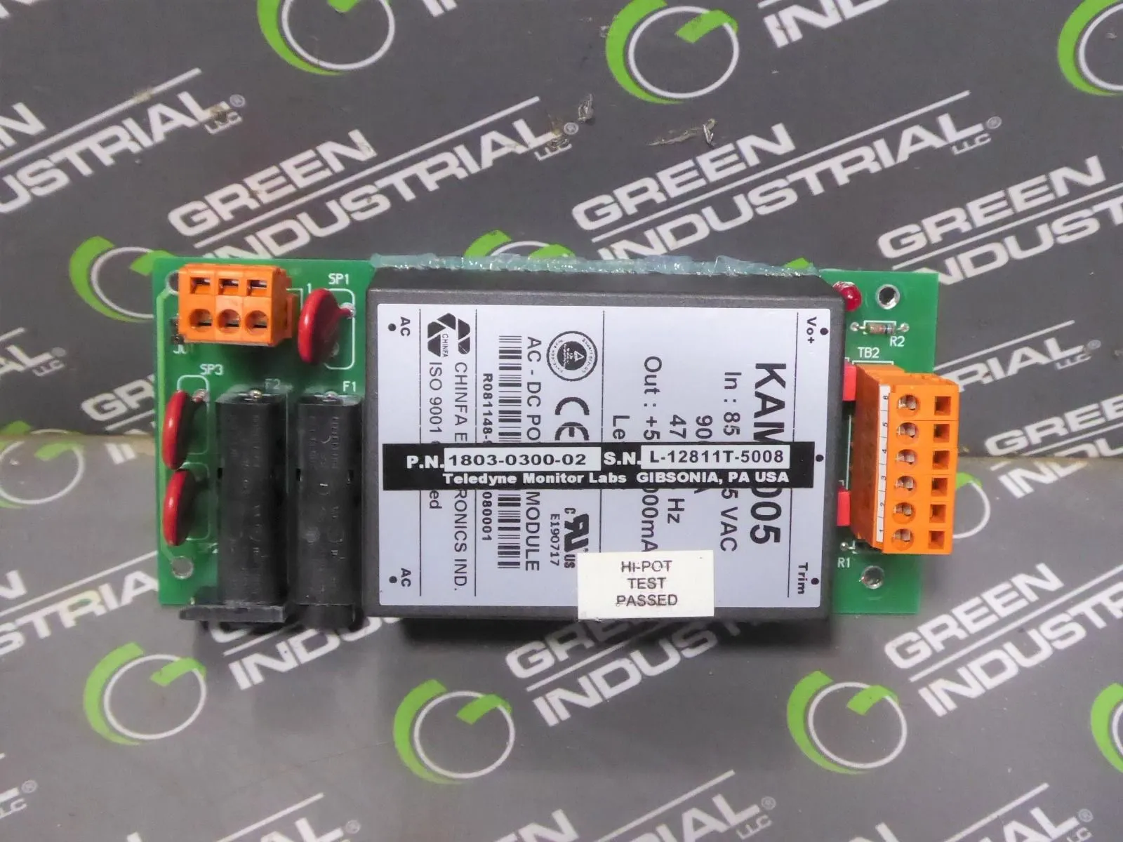 Teledyne Monitor Labs 1803-0300-02 Power Supply Board Used