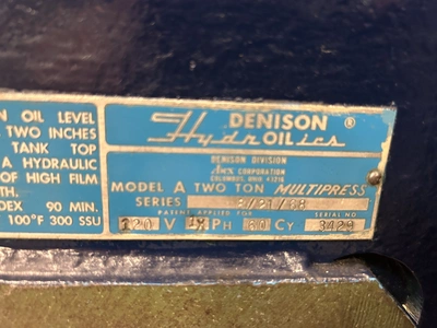 USED MULTIPRESS MULTIPRESS MODEL A PRESS