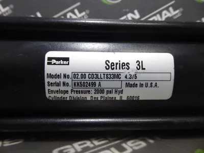 Parker 02.00 CD3LLTS33MC Pneumatic Cylinder 2000 PSI New