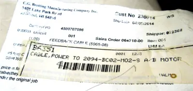NEW LAPP KABEL FT4 LL94629 SUPPLY CABLE 761604