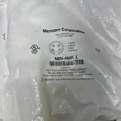 New | in-Stock Mencom Corporation MIN-4MR-1 Cable & Wire | J&J Industrial Supply #545734