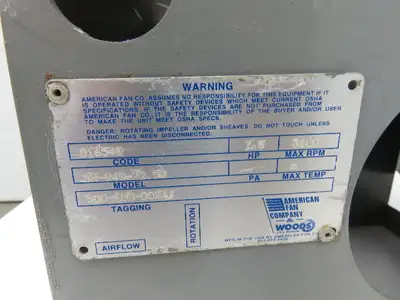 Used AMERICAN _UNKNOWN_ Centrifugal Blowers Indiana US | Arrow Industrial #1366627