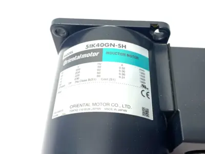 USED ORIENTAL MOTOR WORLD K SERIES AC INDUCTION PINION SHAFT MOTOR 40W