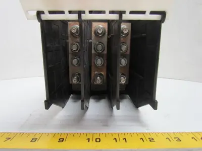 SP-336 480/575Volt Power Block 3/16" Thick by 1"Wide Copper Buss Bars 3/8" Bolts