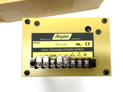 USED ACOPIAN DUAL TRACKING POWER SUPPLY 105-125 INPUT VOLTAGE