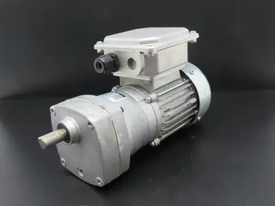 Bison 017-175-0025 Offset Parallel Gearmotor 0.08Hp 230VAC 25.2:1 Ratio 63rpm