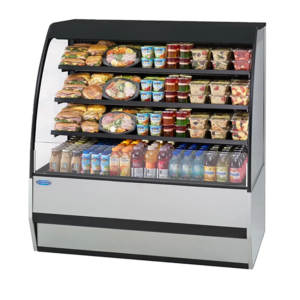 Federal SSRPF-7752 77" Vertical Open Air Cooler W/ (4) Levels, 208-240v/1ph