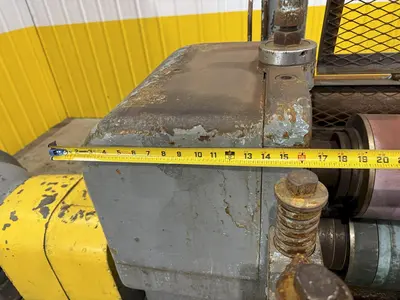 36”  YODER MODEL #M3 POWERED SLITTING HEAD w/ POWERED FEED & HOLD DOWN ROLLS : STOCK #22953