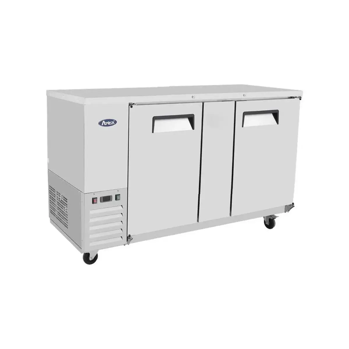 New | in-Stock Atosa New Atosa SBB69GRAUS1 69" Back Bar Cooler Shallow Depth Stainless Steel Bottle Coolers Illinois US | Falcon Restaurant Supply #1375334