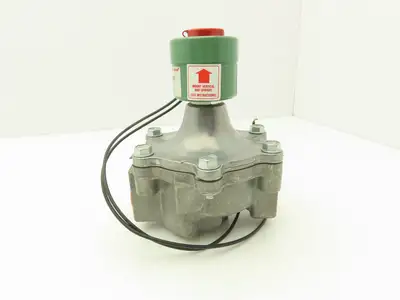 Asco Redhat 8215B50VM Solenoid Valve 2 Way Vacuum 10-3 NC 110/120VAC 1"NPT
