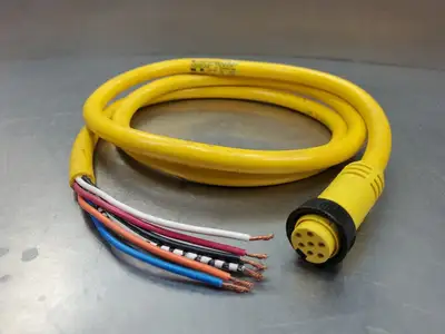 BRAD CONNECTIVITY 207000A01F060 FEMALE STRAIGHT 6' 16/7 AWG PVC CORD. 5E-16