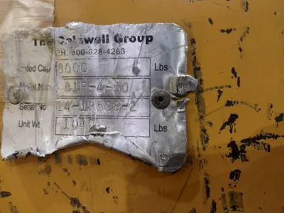 4 TON CALDWELL MODEL#81P-4-50 C HOOK PAPER COIL LIFTER: STOCK #22716